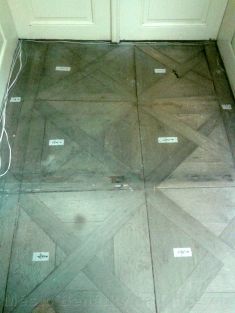 Oprava podlahy v muzeu
