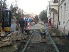 Oprava chodníků v ulici Dražická 2014-2015