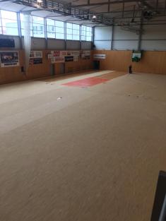 Renovace povrchu Nibe arena