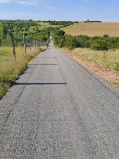 cyklotrasa bikros - skládka okolo zubrů